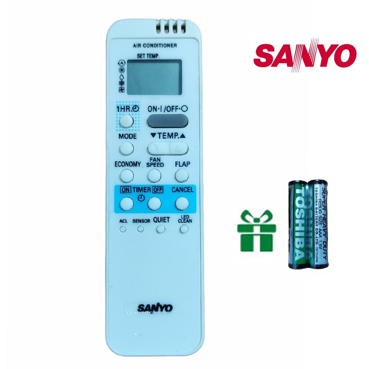 Điều Khiển điều hoà sanyo remote máy lạnh sanyo SANYO RCS-AX1, RCS-AX3, RCS-7HS4E, RCS-7S2E-G