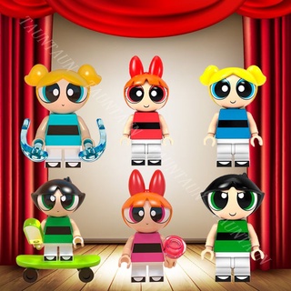 Mô Hình Đồ Chơi Lego Mini Hình Chú Gà Stitch Hoạt Hình Powerpuff Girls