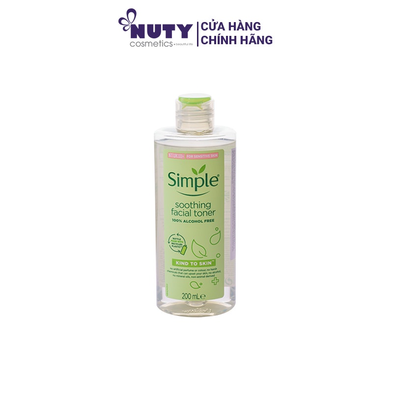 Nước Cân Bằng Da Simple Kind To Skin Soothing Facial Toner (200ml)