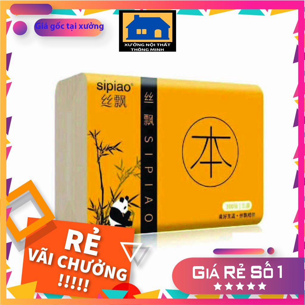 Giấy Ăn Gấu Trúc SIPIAO, Gói Giấy Ăn Gấu Trúc SIPIAO - Sẵn hàng 1Gói  Hàng Nội Địa Loại 1 Siêu Mềm Mại Siêu Dai- XBO