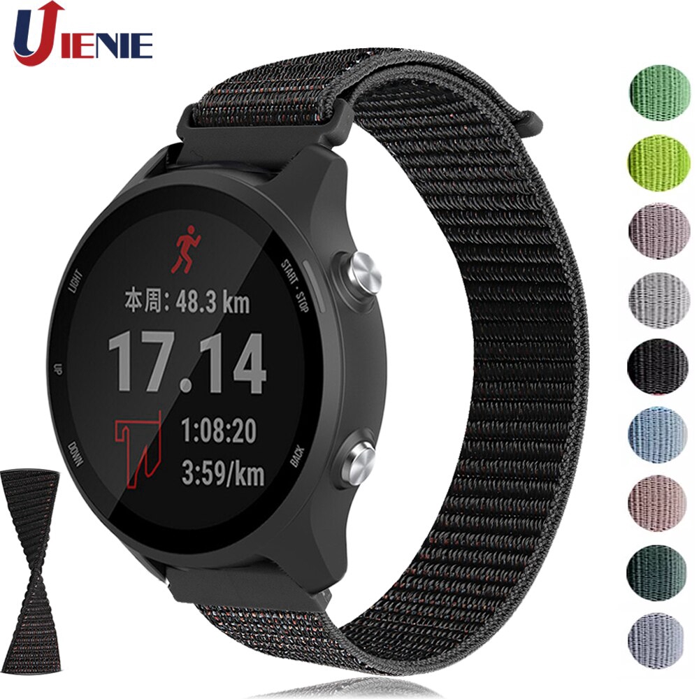 Dây Đeo 20mm Cho Đồng Hồ Thông Minh Garmin Forerunner 245 245m 645 Vivoactive 3
