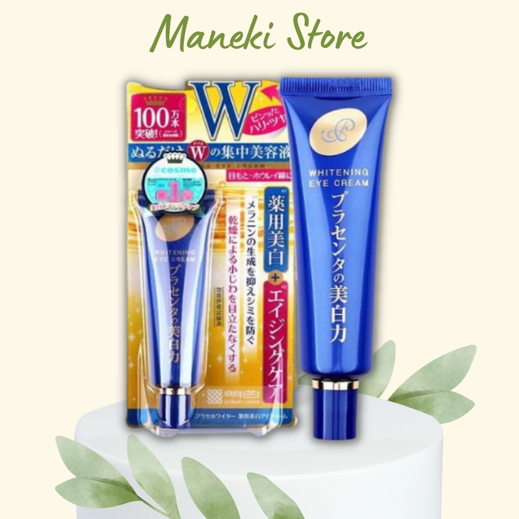 Kem Mắt Meishoku Whitening Eye Cream 30g Nhật maneki