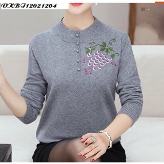 Áo len cho người trung niên/ áo cài cúc thu đông