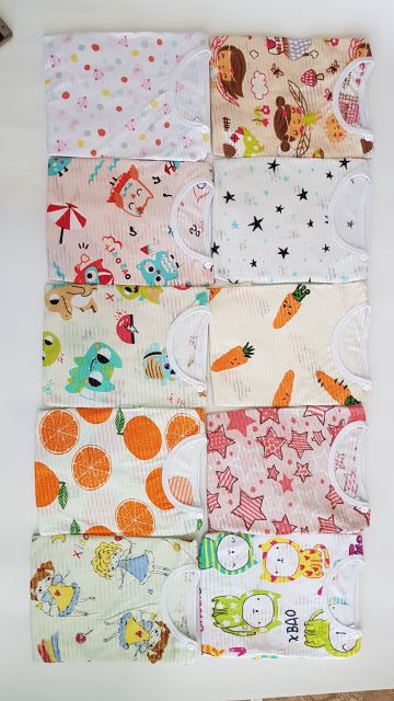 Bộ cotton sợi tre hàng đẹp cho bé size 6-25kg