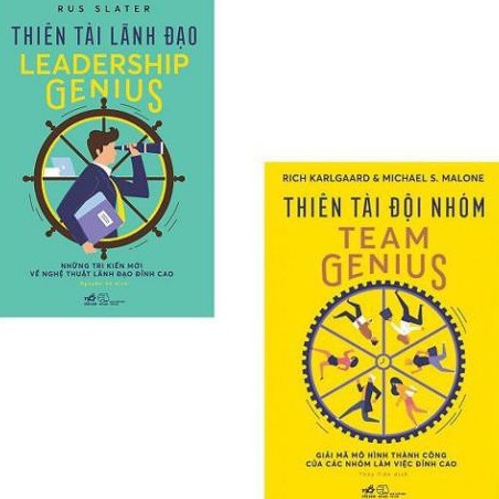 Sách - Combo Thiên Tài Lãnh Đạo Leadership Genius + Thiên Tài Đội Nhóm Team Genius [Nhã Nam]