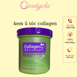 Kem Ủ Tóc Hấp Tóc Collagen Morgarji Phục Hồi Tóc Hư Tổn Siêu Mềm Mượt 500ML.Dầu ủ tóc collagen morgarji siêu thơm