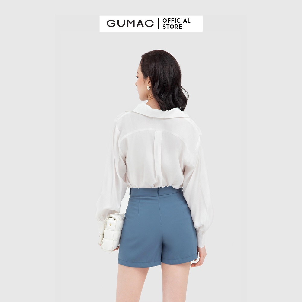 Áo sơ mi nữ thời trang GUMAC kiểu cổ danton AB11019 | BigBuy360 - bigbuy360.vn