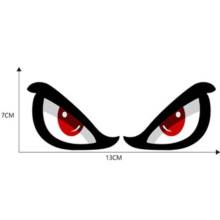❤❤ 3D Simulation Shark Pattern Sticker Eye Rearview Mirror Car Reflective Sticker Motorcycle
