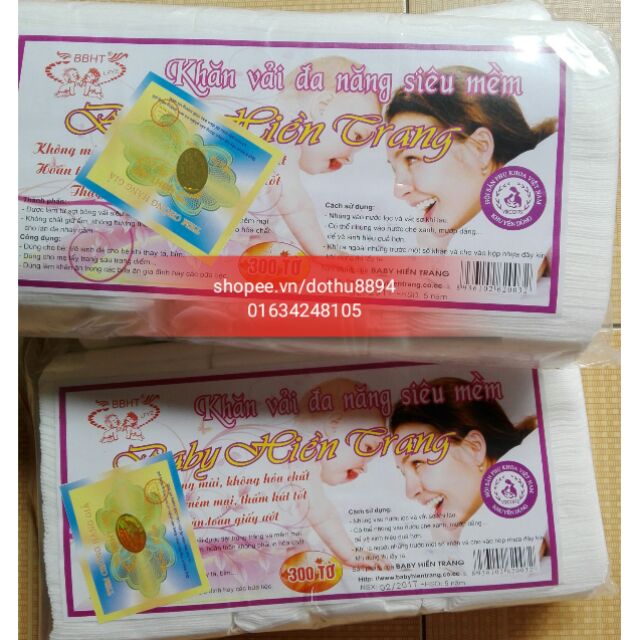 Combo 5 bịch Khăn vải khô đa năng