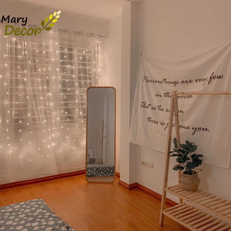 Rèm voan trắng cửa sổ cửa chính dán tường chống nắng decor phòng ngủ phòng khách homestay spa Mary Decor