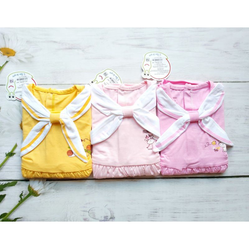 Váy thủy thủ bé gái Dokma, chất cotton Mỹ mềm mát, thoáng khí