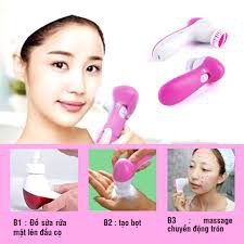 PVN7012 Máy rửa mặt, massage mặt 5 in 1 T2