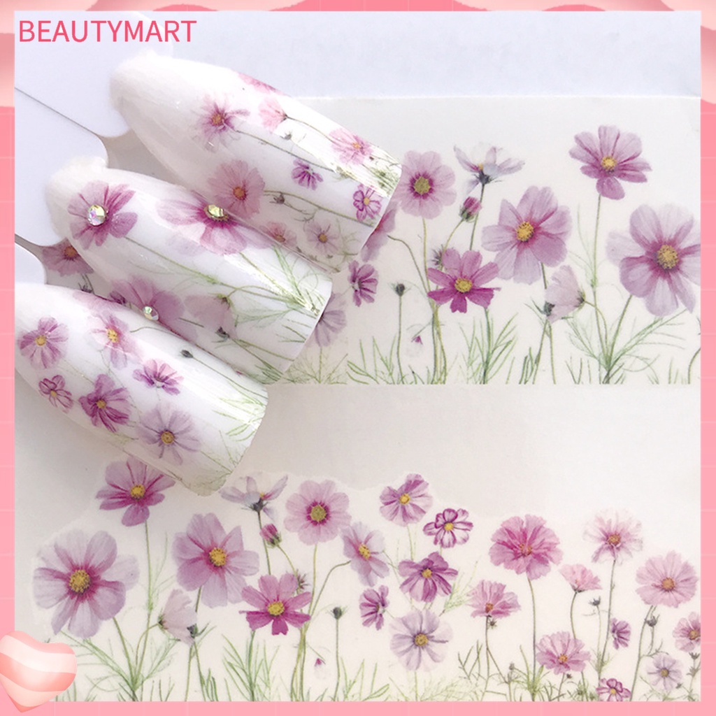 [beautymart] Miếng Dán Trang Trí Móng Tay Nghệ Thuật Nhiều Kiểu Dáng Phong Cách Giáng Sinh Mùa Đông Cho