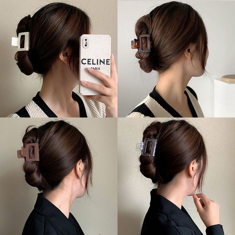 AOFEIQIKE Kẹp tóc càng cua đơn giản thời trang cho nữ