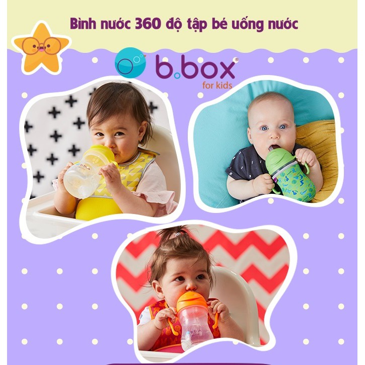 BÌNH TẬP UỐNG NƯỚC CHỐNG SẶC BBOX SIPPY CUP 360 ĐỘ