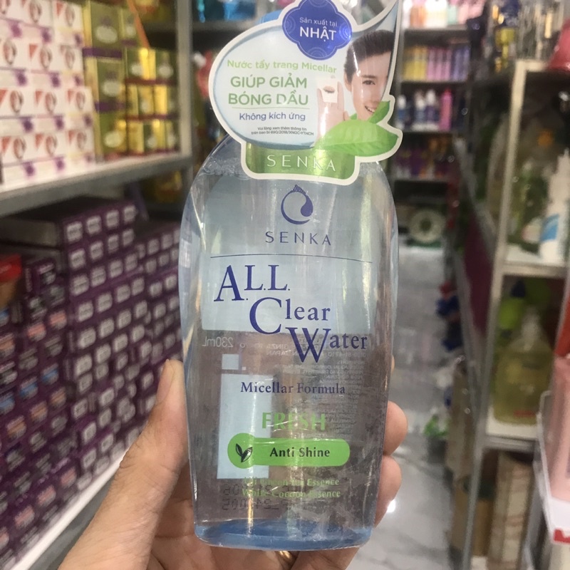 Nước tẩy trang sạch thoáng Senka A.L.L.Clear Water Fresh 230ml
