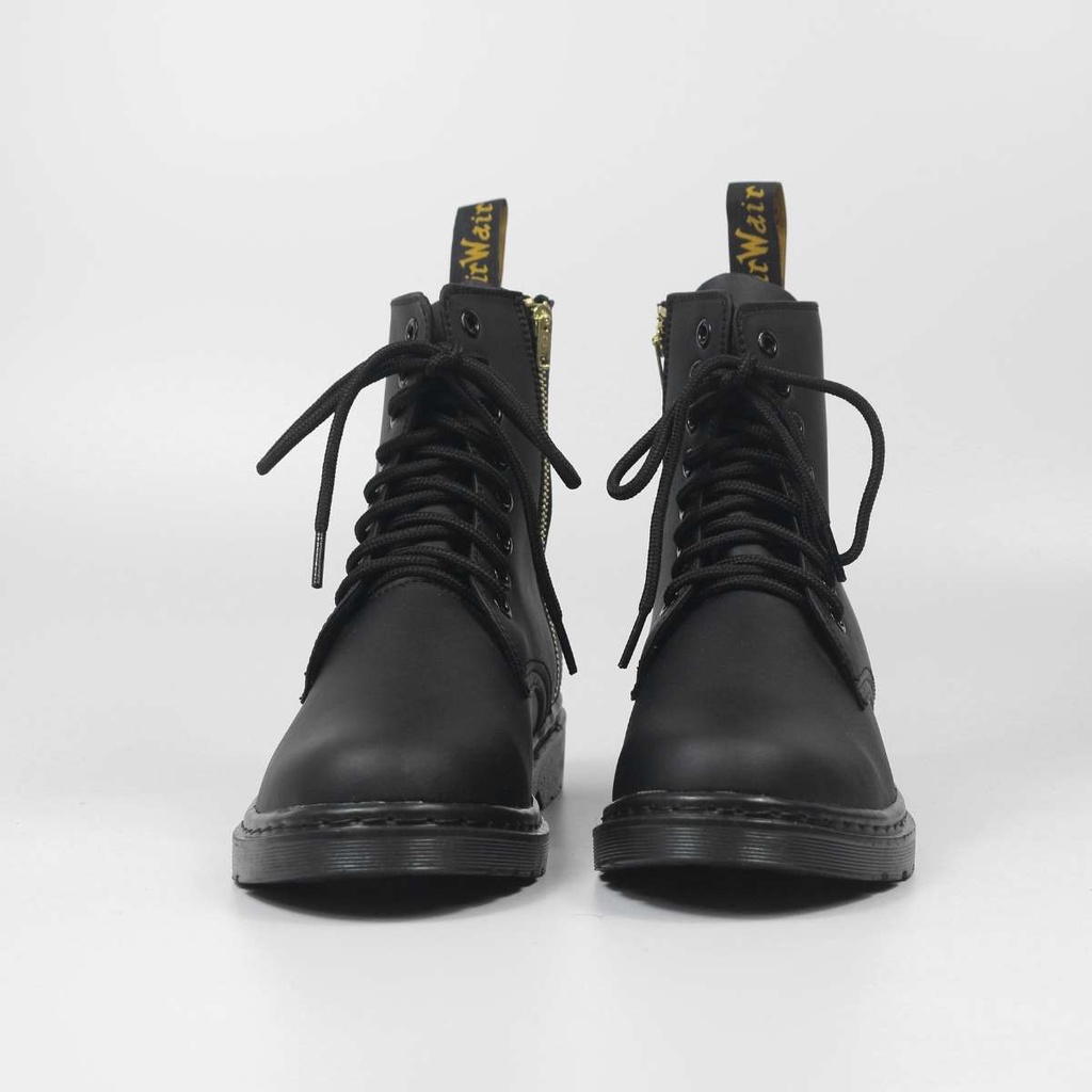 Giày Boots nam nữ Dr.051 Zip All Black đủ size 35-44, Lucas Shoes bảo hành 1 năm | WebRaoVat - webraovat.net.vn