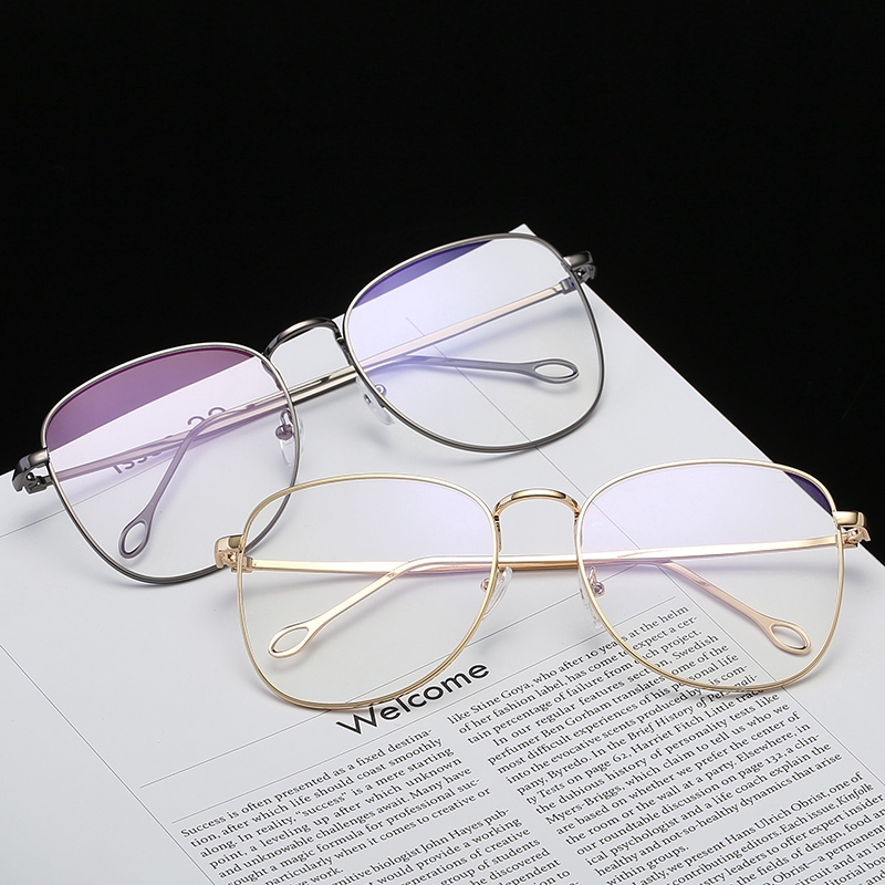 Kính mắt gọng kim loại tròn Unisex