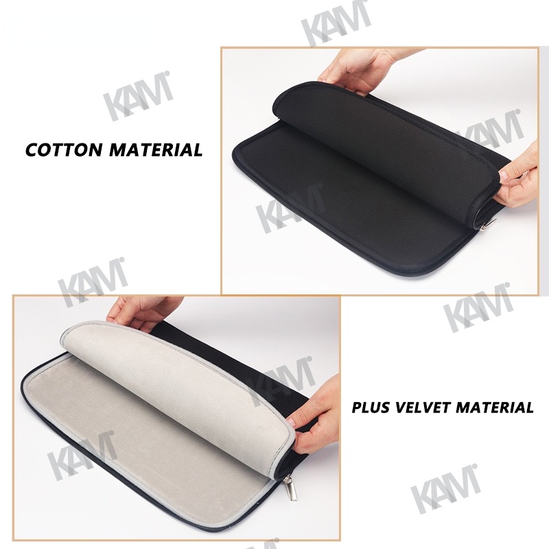 Túi Đựng Laptop Mềm Nhẹ Chống Sốc Chống Thấm Nước Có Khóa Kéo Cho Macbook 13-15.6 Inch