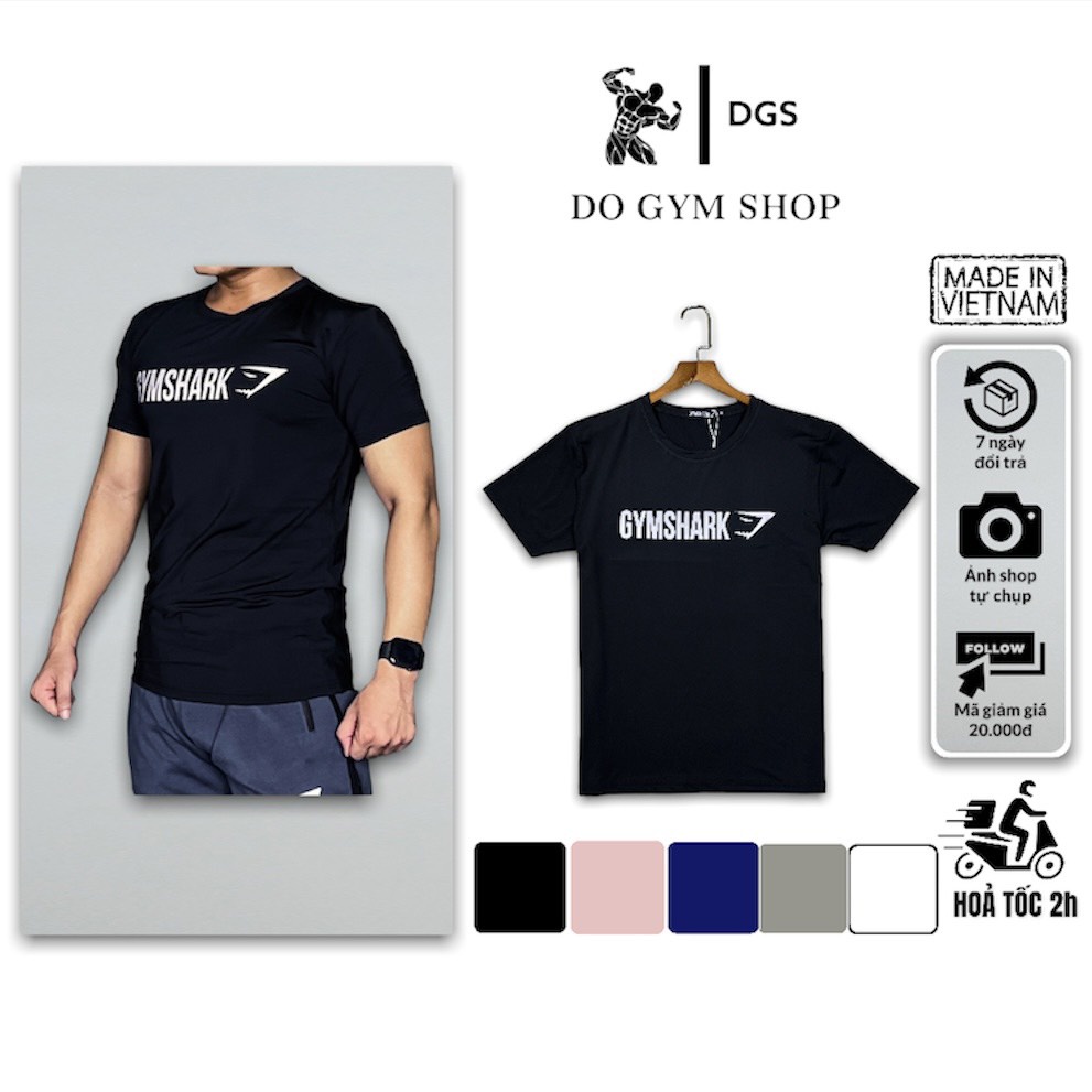 Áo thun nam tập gym DO GYM SHOP vạt ngang, chất thun lạnh thoáng khí khi chơi thể thao, mặc nhà