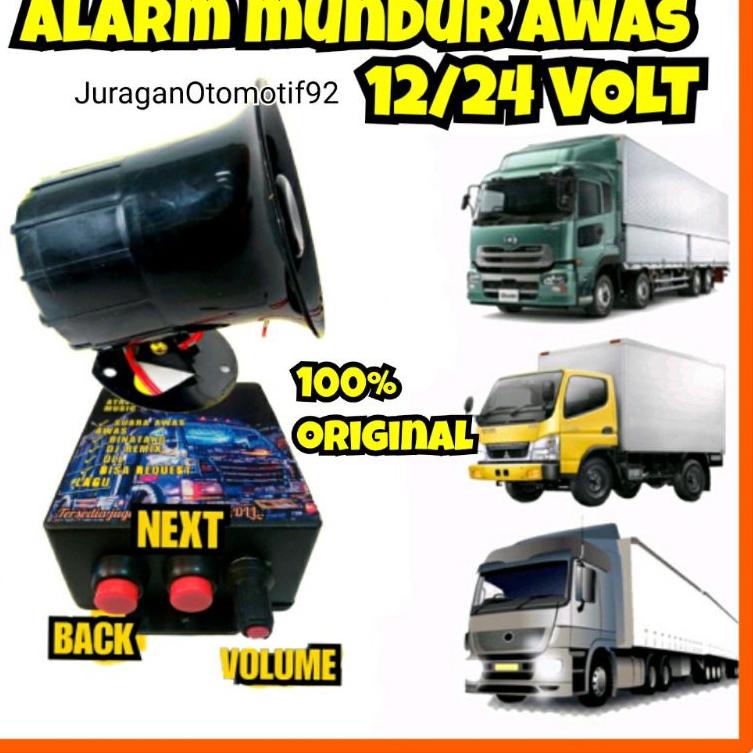 Mới Nhất _ ~ ~ Báo Động Lùi Xe Tải Etc. Máy Nghe Nhạc mp3 12/24V Chất Lượng Cao