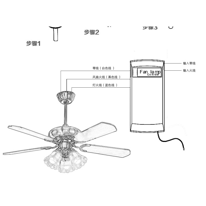 điều khiển từ xa cho các loại quạt trần + mạch - Loại tốt