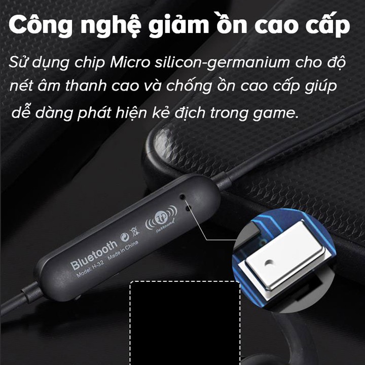 Tai nghe bluetooth chuyên gaming Âm thanh vòng 3D JOWAY H32 - NK - Hàng nhập khẩu