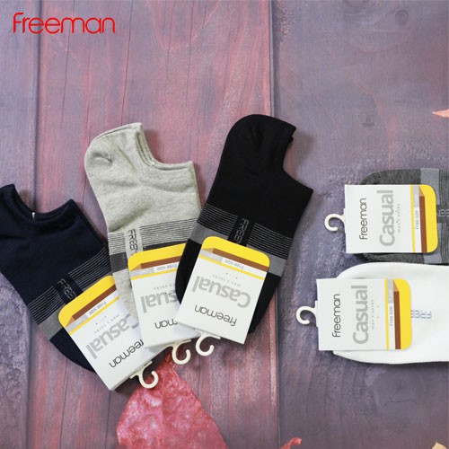 Tất ngắn dưới mắt cá, chất liệu cotton FREEMAN [Combo 5 đôi]