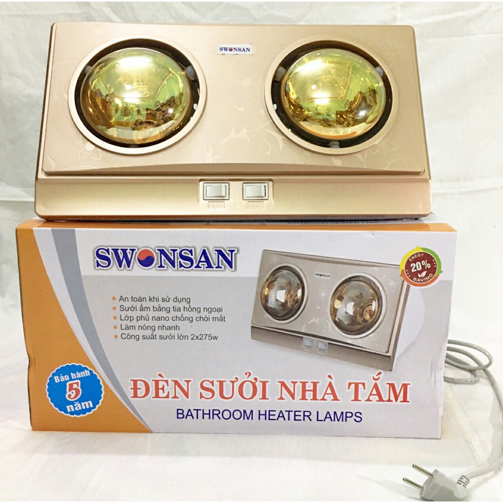 Bóng đèn sưởi nhà tắm SWONSAN công suất 275W