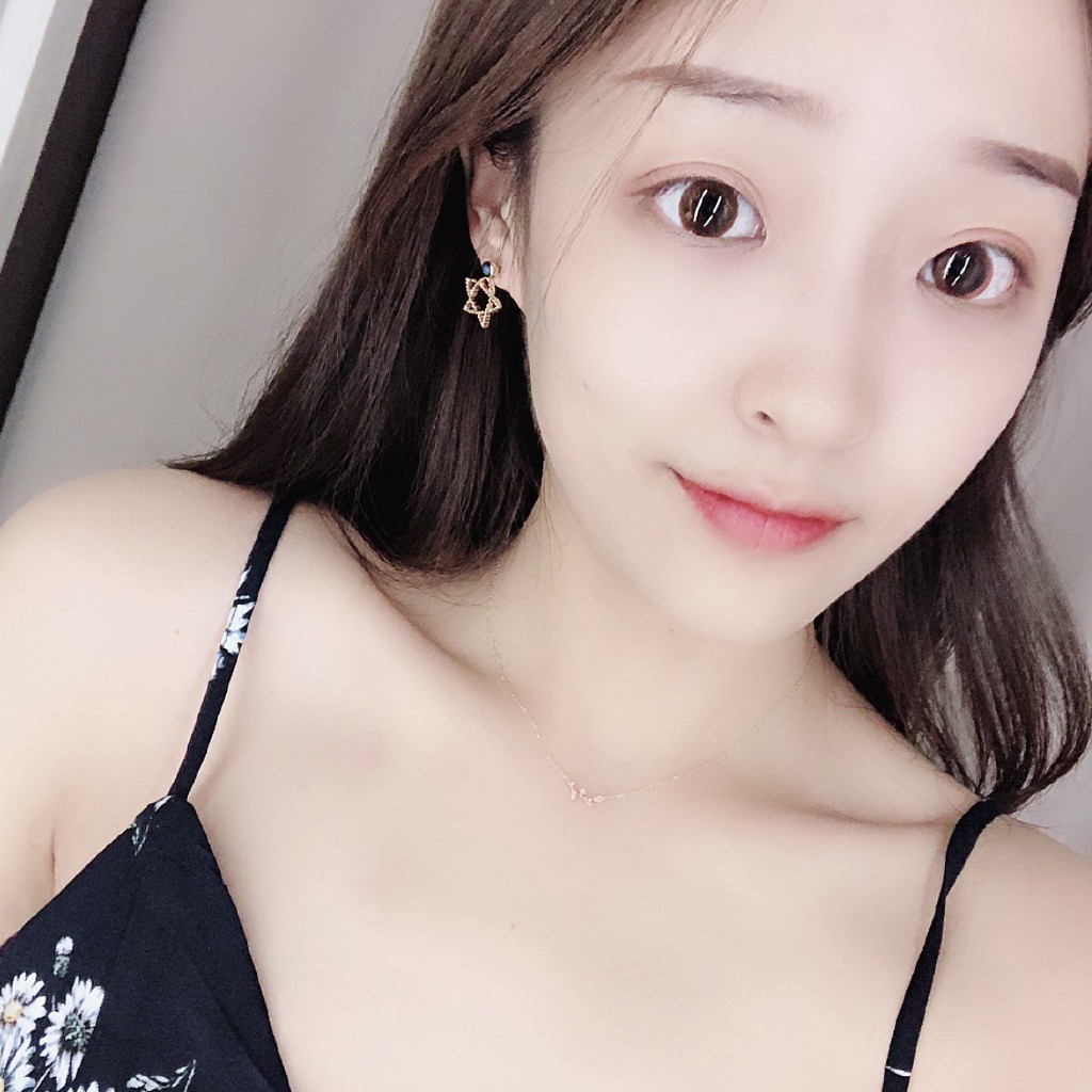 SUXI Đôi khuyên tai hình ngôi sao đáng yêu