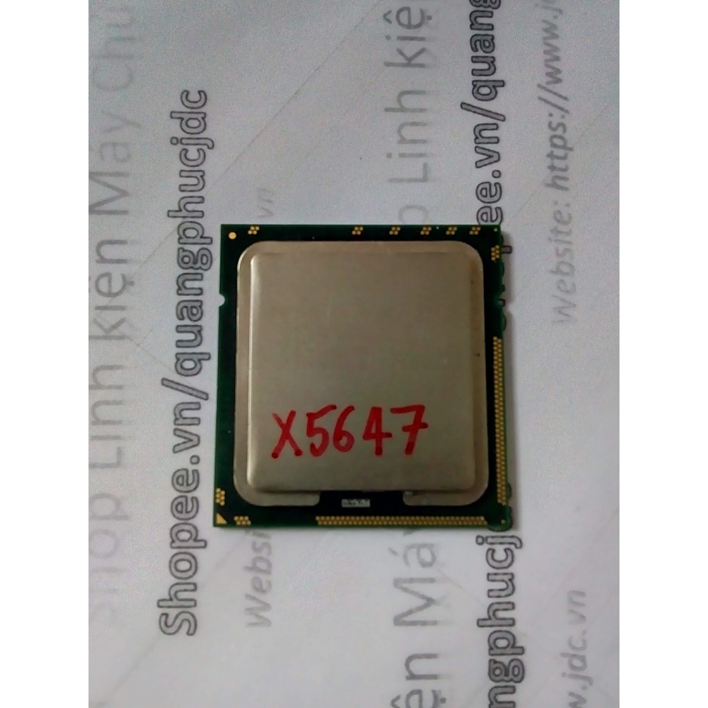 CPU Intel Xeon X5647 4 nhân/8 luồng tốc độ 2.93 GHz - 3.20 GHz, 12Mb SmartCache chuyên render