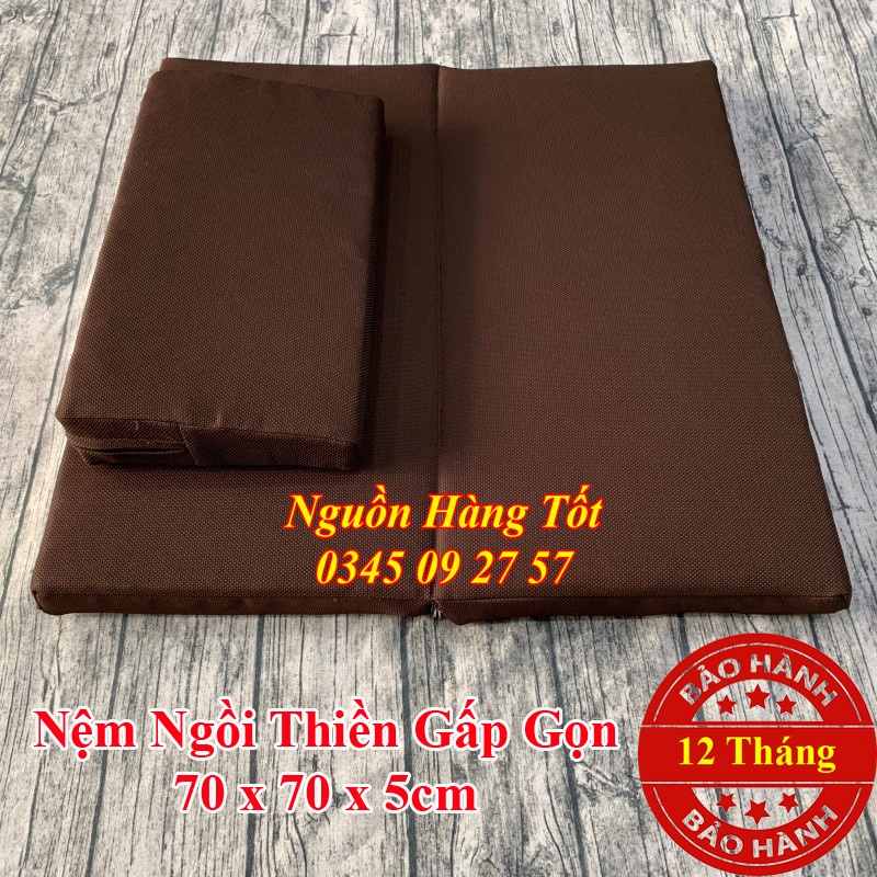 Nệm Lót Ngồi Thiền MANDALA 70x70x5cm - Ruột Nệm Siêu Bền, Đàn Hồi Cao BH 12 Tháng.