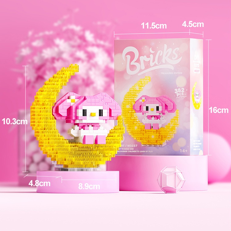 Đồ Chơi Lắp Ráp Mô Hình Hoạt Hình Phát Sáng, Đồ Chơi Xếp Hình Nhân Vật Phi Hành Gia Phát Sáng