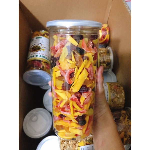 Mix 5 Loại Trái Cây Tươi Và Xí Muội Sấy Dẻo Tự Nhiên 500g