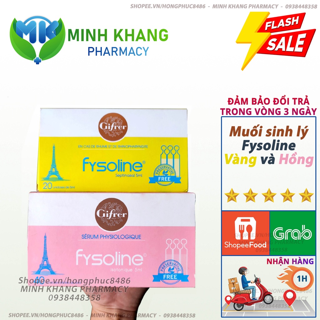 Nước muối sinh lý Fysoline của Pháp [CHÍNH HÃNG]