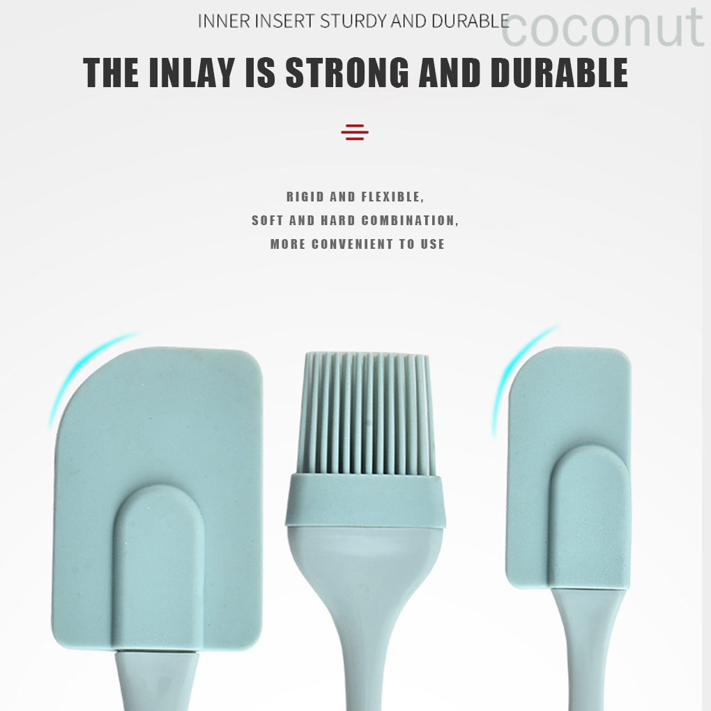 Set 3 Cọ Silicon Phết Dầu Làm Bánh Tiện Dụng