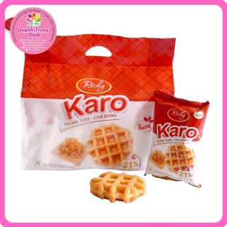 GÓI 6 CÁI BÁNH RICHY CARO TRỨNG TƯƠI - CHÀ BÔNG