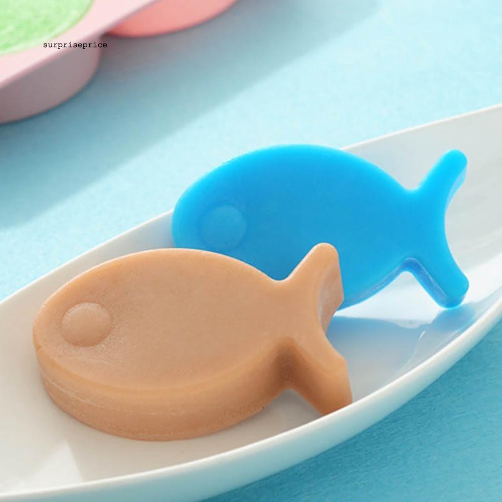 Khuôn silicone làm bánh 4 ô hình cá đáng yêu tiện dụng