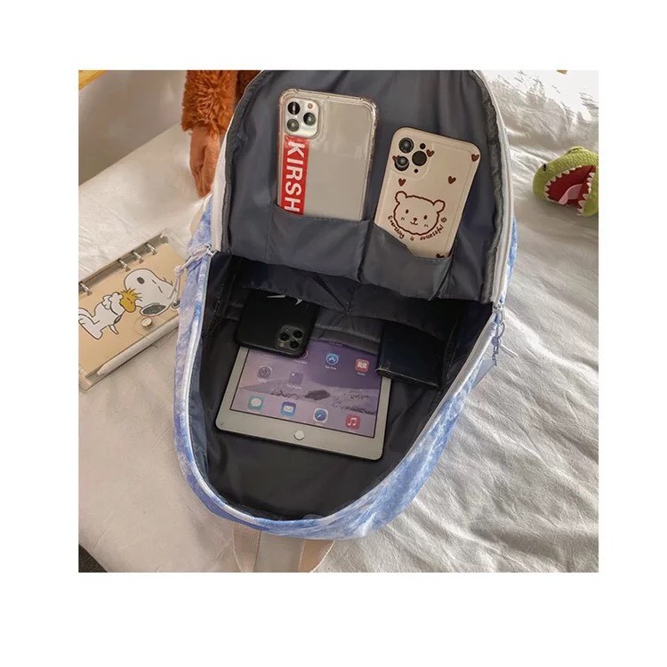 Balo loang FASHION nhiều màu kèm Sticker, phong phách thời thượng, cá tính
