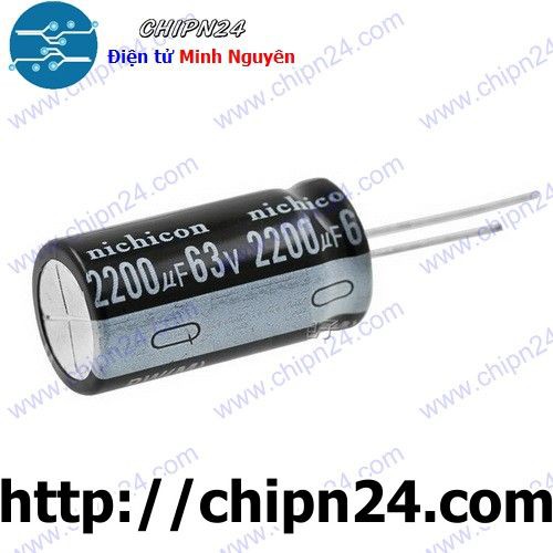 [3 CON] Tụ hóa 2,200uF 63V (18x36mm) (2200uF 63V)