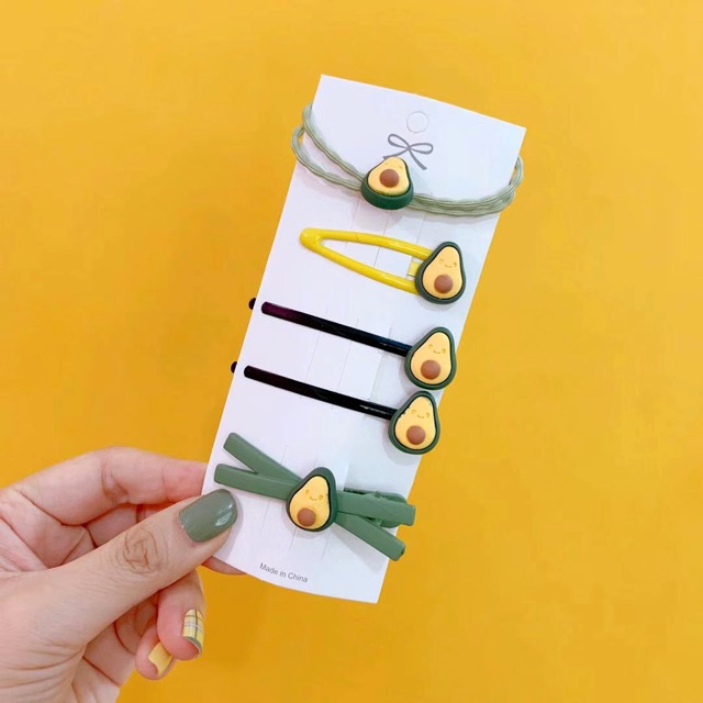 Set 5 kẹp bơ siêu dễ thương-P014