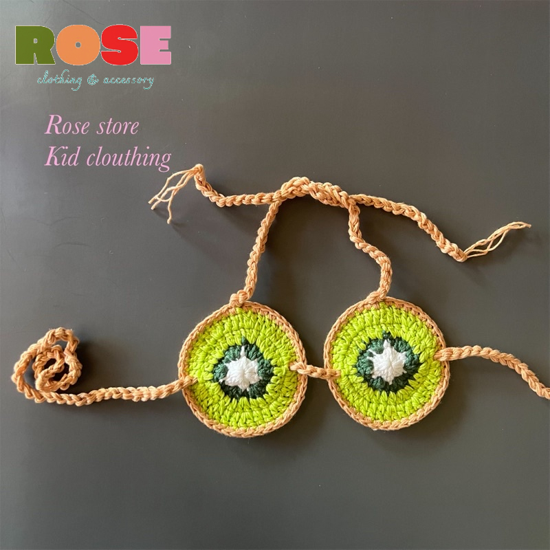 Bikini cho bé, đồ bơi đi biển kiwi xanh lá cho bé yêu