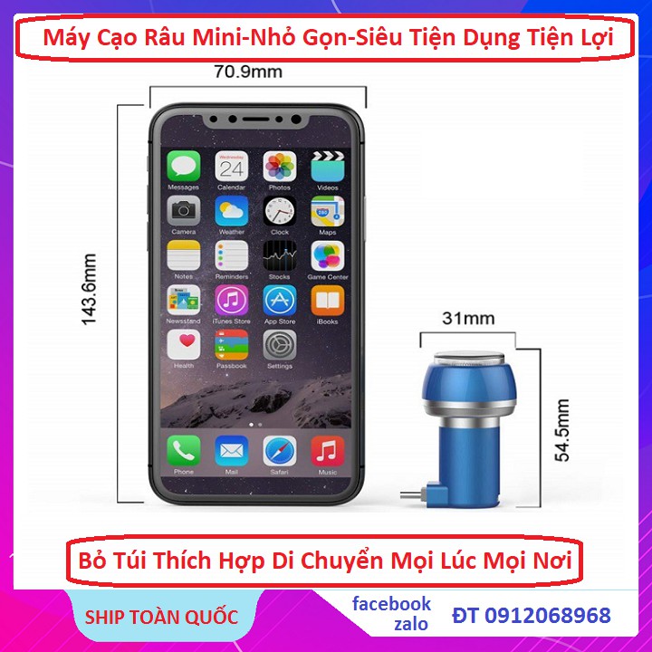 Máy Cạo Râu Mini/ Dao Cạo Du Lịch/ Thích Hợp Cho Điện Thoại Android