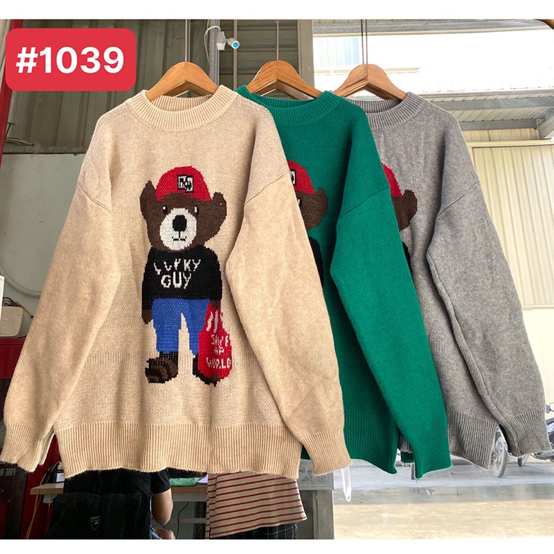 Áo Len Gấu Siêu Hót Dày Dặn Hàng Loại 1 M1039-Violet