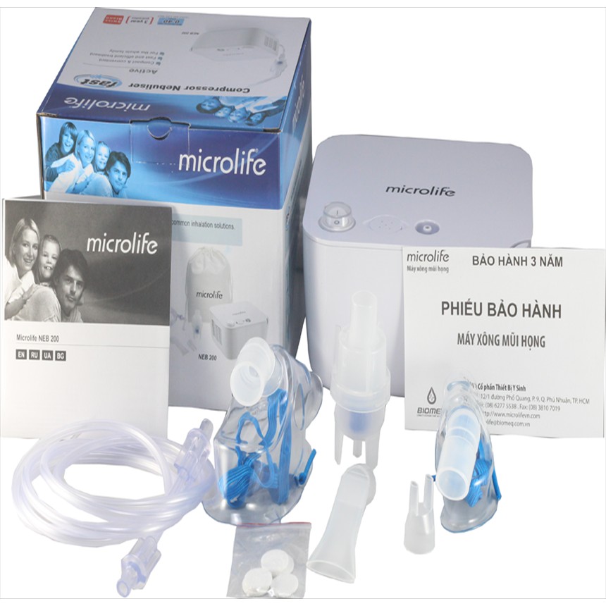 Máy xông khí dung mũi họng Microlife NEB200