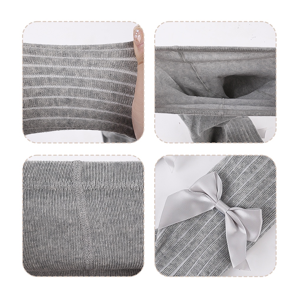 1 Cặp Quần Tất Cotton Giữ Ấm Màu Sắc Đơn Giản Cho Bé Gái 0-8 Tuổi