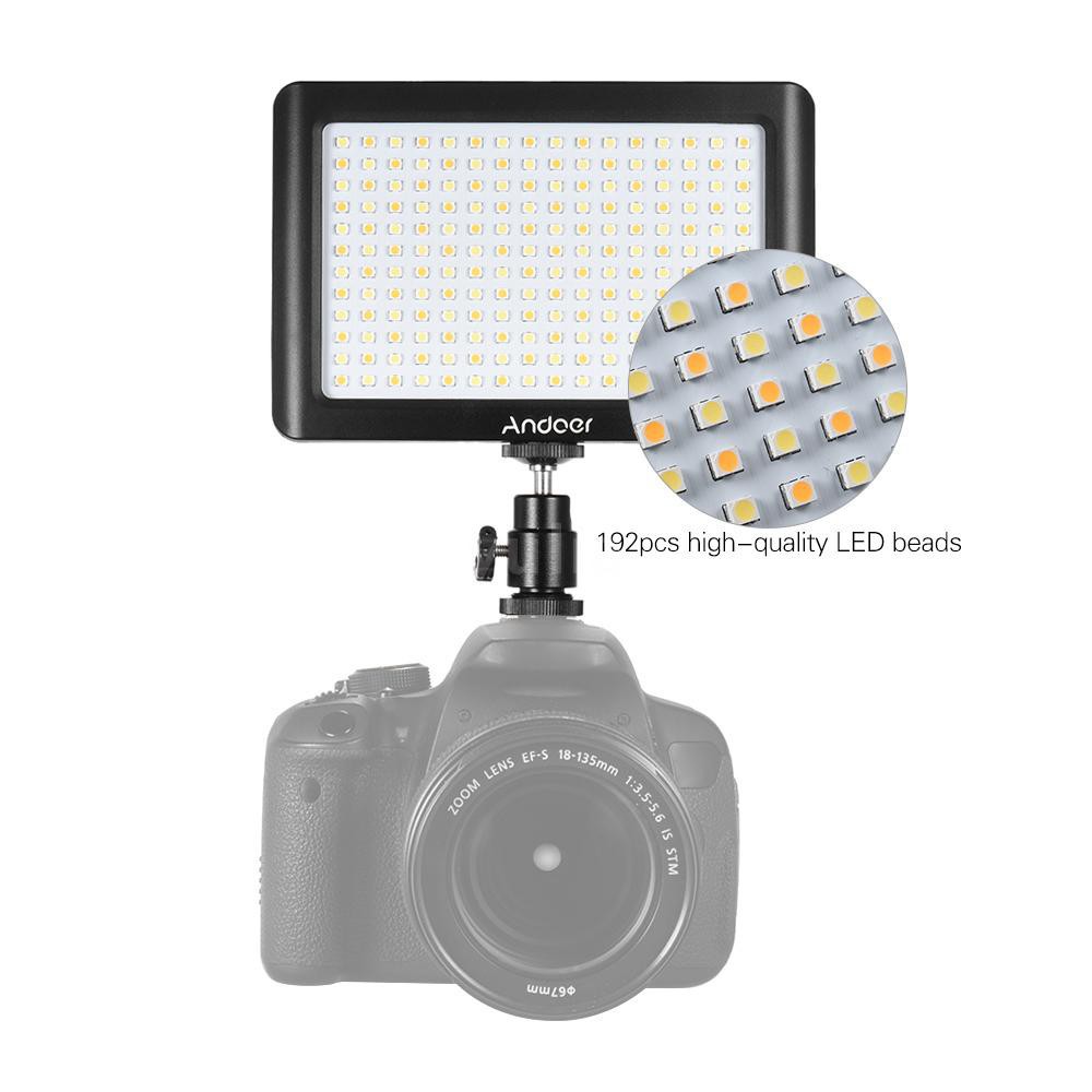 Đèn LED andoer nhỏ gọn , dùng để quay phim , chụp ảnh , có thể điều chỉnh được