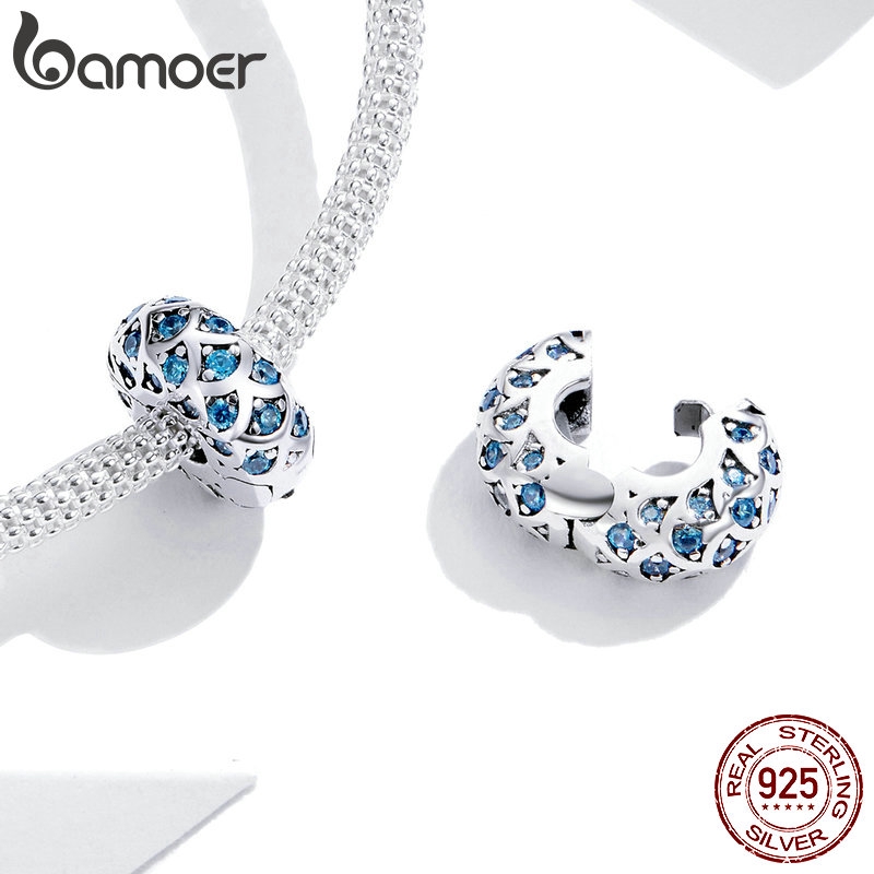 Mặt Trang Sức Bamoer Dạng Kẹp Bạc 925 Cho Vòng Tay