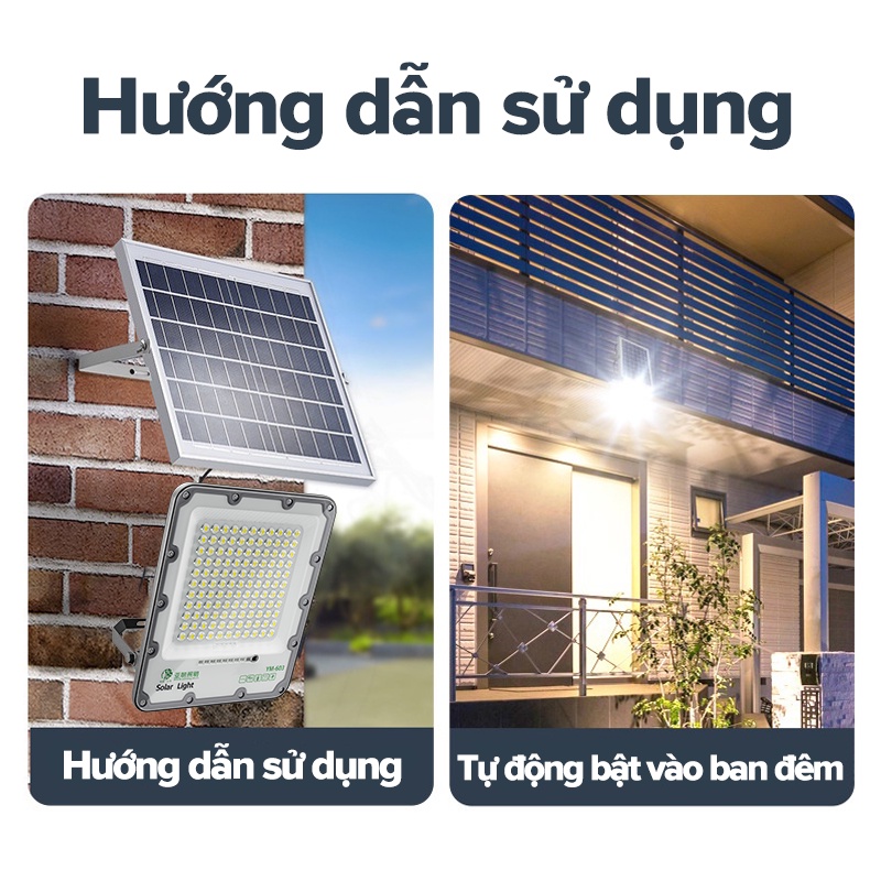 Đèn năng lượng mặt trời, Đèn năng lượng mặt trời đèn led chống loá thế hệ mới chiếu sáng sân vườn, đảm bảo chất lượng