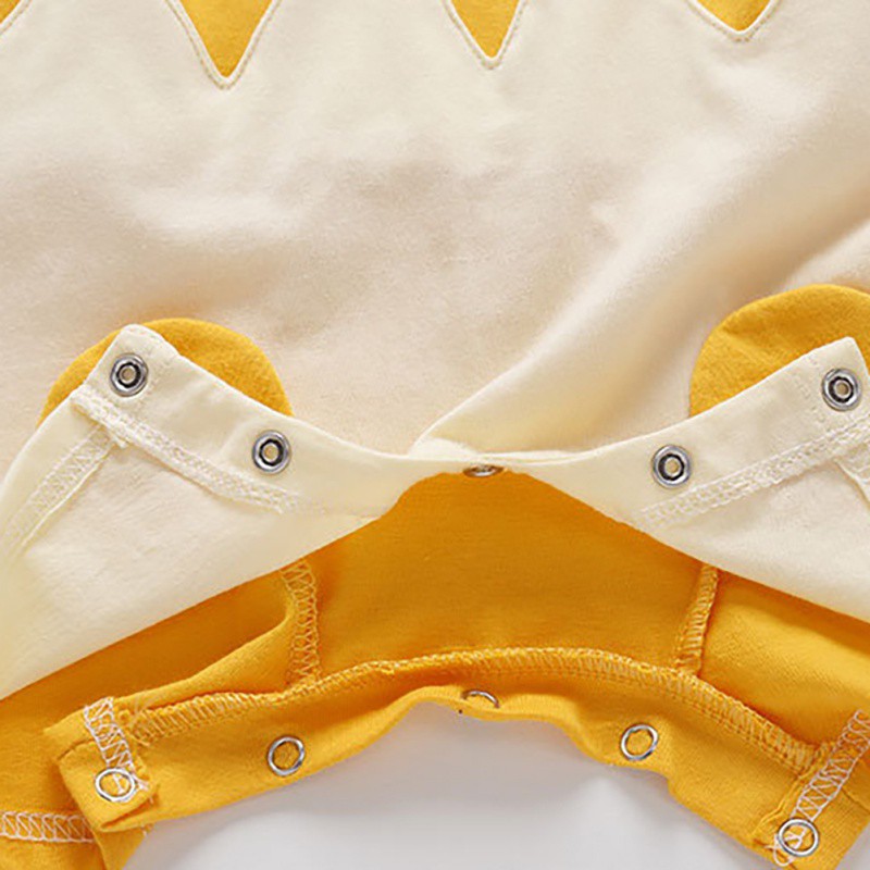 Jumpsuit Tay Ngắn Hoạ Tiết Hoạt Hình Cho Trẻ Sơ Sinh